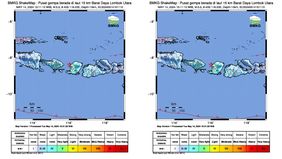 Gempa Bumi kini mengguncang Lombok Utara, Nusa Tenggara Barat dengan kekuatan magnitudo 5,5. Gempa tersebut tidak berpotensi terjadinya Tsunami.