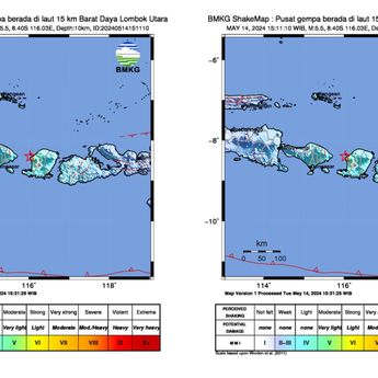 Gempa Magnitudo 5,5 Guncang Lombok Utara Terasa Hingga Denpasar