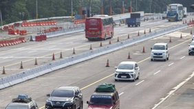 Arus lalu lintas di ruas Tol Cikopo&ndash;Palimanan terpantau mengalami peningkatan pada H-6 menjelang Lebaran, dengan kendaraan yang melintas didominasi oleh jenis minibus.