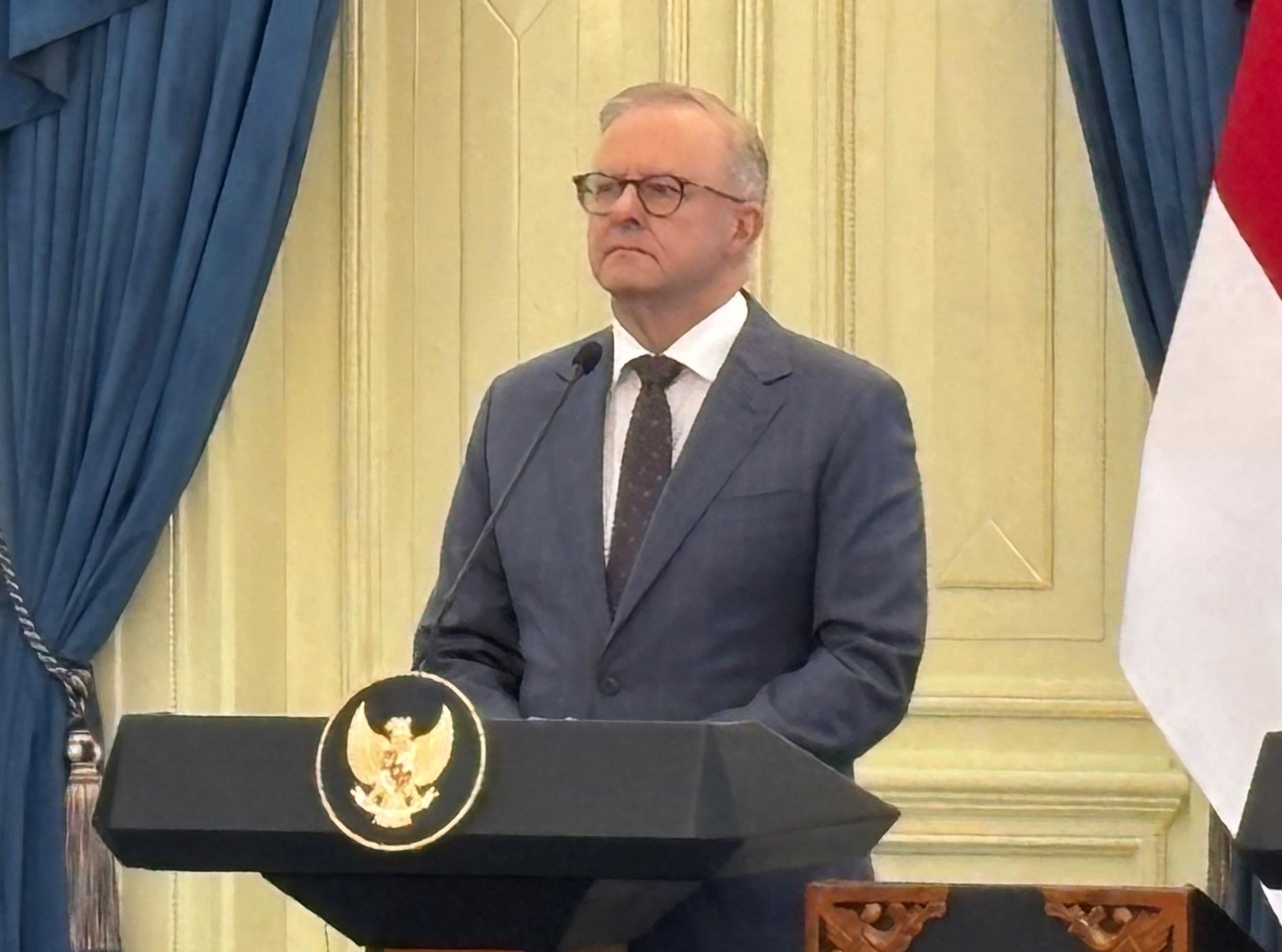 Presiden Republik Indonesia, Prabowo Subianto melakukan pertemuan bilateral bersama Perdana Menteri Australia, Anthony Albanese <b>(NTVnews.id)</b>