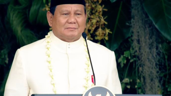 Presiden Prabowo Subianto pimpin upacara HUT ke-80 RI