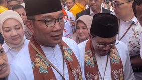 Bakal calon Gubernur dan Wakil Gubernur Jakarta Ridwan Kamil-Suswono menjalani tes kesehatan di RSUD Tarakan, Sabtu (31/8/2024).