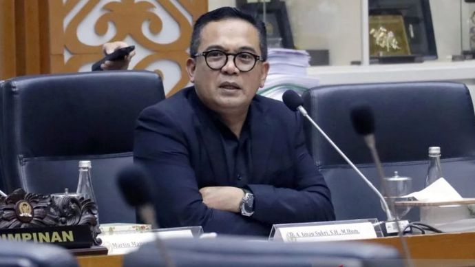 Wakil Ketua Badan Legislasi DPR RI Ahmad Iman Syukri di kompleks parlemen,
