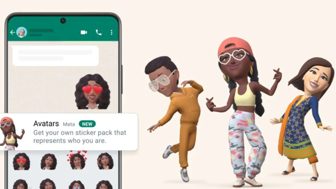 Avatar di dalam aplikasi WhatsApp. (ANTARA/blog Meta)