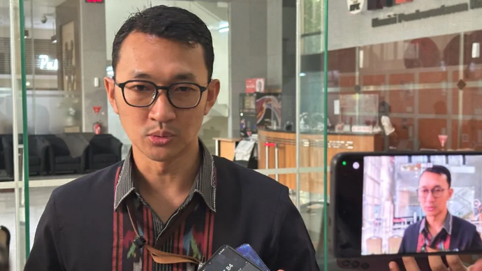 Juru Bicara Komisi Pemberantasan Korupsi Budi Prasetyo memberikan keterangan di Gedung Merah Putih KPK, Jakarta, Jumat (8/5/2026). ANTARA/Rio Feisal.