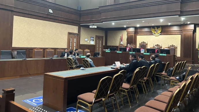Dua terdakwa dalam kasus dugaan pengadaan fiktif pada proyek perumahan tahun 2022&ndash;2023, Herry Nurdy Nasution dan Didik Mardiyanto, dalam sidang pembacaan putusan majelis hakim di Pengadilan Tipikor pada PN Jakarta Pusat, Selasa (5/5/2026). ANTARA/Agatha Olivia Victoria