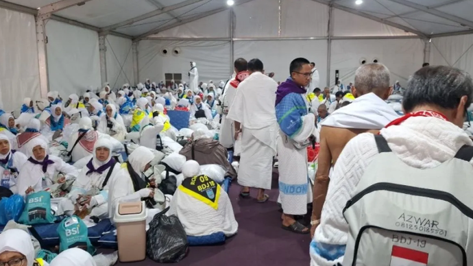 Jamaah Indonesia jelang Wukuf di Arafah, Selasa (26/5/2026). ANTARA/HO-Kemenhaj
