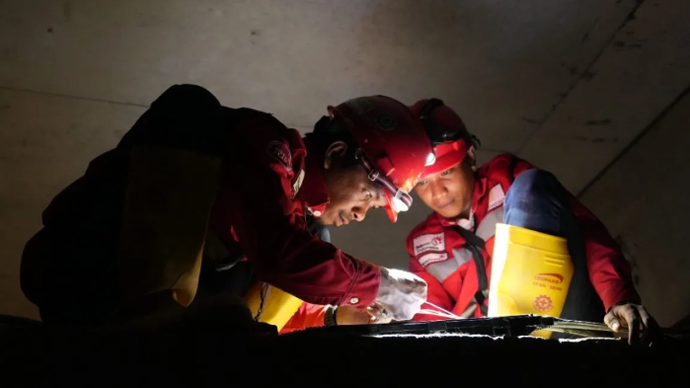 Ilustrasi - Kegiatan pelatihan dan sertifikasi Keselamatan Ruang Kerja Terkait Ruang Terbatas (confined space) oleh Telkom Akses. (ANTARA/HO-Telkom)
