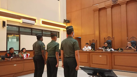 Oditur Militer dari Oditurat Militer II-07 Jakarta Mayor (Chk) Wasinton Marpaung menuntut tiga prajurit TNI dalam kasus dugaan penculikan dan pembunuhan seorang kepala cabang bank berinisial MIP (37) dengan hukuman penjara mulai empat hingga 12 tahun