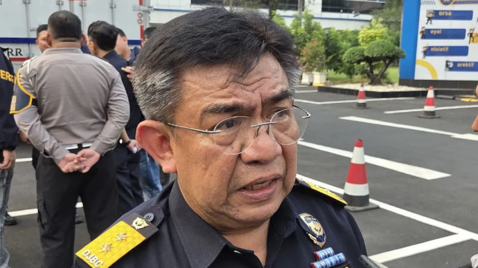 Direktur Komunikasi dan Bimbingan Pengguna Jasa Ditjen Bea Cukai Kementerian Keuangan, Nirwala Dwi Heryanto saat ditemui di Jakarta, Selasa (9/6/2026). (ANTARA/Bayu Saputra)
