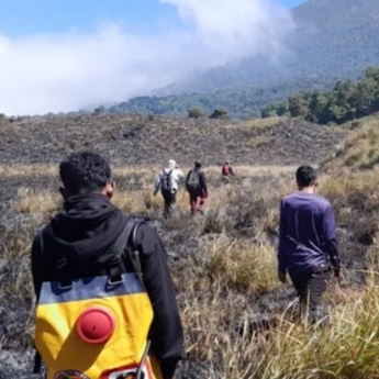 BNPB: Kebakaran Savana Rinjani Berhasil Dipadamkan, Hampir 100 Hektare Lahan Terbakar