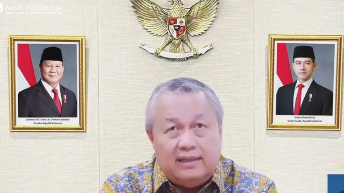 Tangkapan layar Gubernur Bank Indonesia (BI) Perry Warjiyo memaparkan materi konferensi pers hasil Rapat Dewan Gubernur (RDG) BI Mei 2026 secara daring di Jakarta, Rabu (20/5/2026). (ANTARA/Rizka Khaerunnisa)