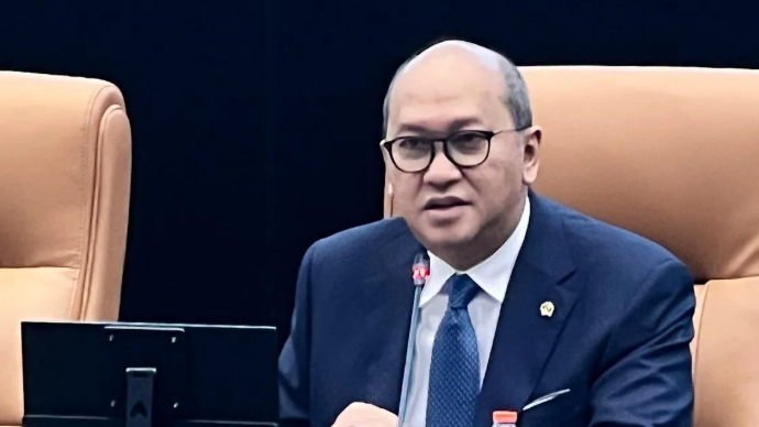 Chief Executive Officer (CEO) Danantara Indonesia Rosan Roeslani dalam Konferensi Pers Pemerintah Penyampaian Kerangka Ekonomi Makro (KEM) dan Pokok-Pokok Kebijakan Fiskal (PPKF) Tahun Anggaran 2027 di Jakarta, Rabu (20/5/2026). ANTARA/Harianto