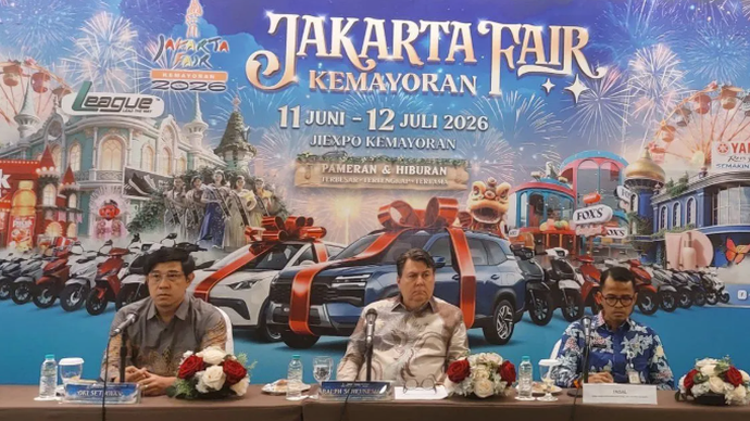 Marketing Director JIEXPO Ralph Sceunemann memberikan keterangannya kepada media di JIEXPO Kemayoran, Jakarta Pusat, Kamis (4/6/2026). ANTARA/Khaerul Izan.