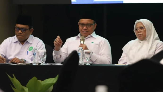 Direktur Bina KUA dan Keluarga Sakinah Kemenag Ahmad Zayadi dalam konsinyering lomba video tepuk sakinah. ANTARA/HO-Kemenag