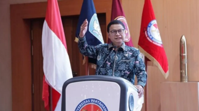 Kepala Badan Pengawas Obat dan Makanan (BPOM) Taruna Ikrar dalam Aksi Nasional (Aknas) Pencegahan Penyalahgunaan Obat-Obat Tertentu (OOT) &ldquo;Lawan Penyalahgunaan OOT, Selamatkan Generasi Bangsa&rdquo; di Universitas Pertahanan (Unhan RI), Jakarta, Senin (18/05/2026). ANTARA/HO-BPOM