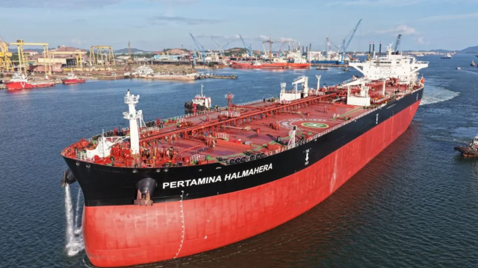 Armada MT Pertamina Halmahera. (ANTARA/HO-Pertamina Patra Niaga)