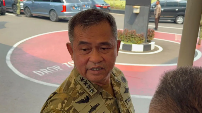 Kepala Staf TNI AD Jenderal Maruli Simanjuntak saat memberi keterangan di kompleks parlemen, Jakarta, Rabu (10/6/2026). ANTARA/Bagus Ahmad Rizaldi