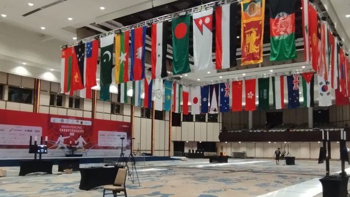 Tiga negara Arab, Iran, Kuwait, dan Irak batal tampil di Kejuaraan Asia Anggar 2025. 