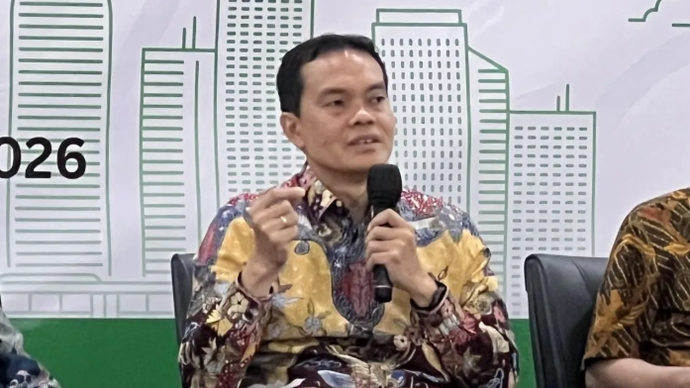 VP Commercial &amp; Shipping Business Development Pertamina Patra Niaga Sigit Setiawan memberi paparan dalam Sarasehan Energi bertajuk &ldquo;Transisi Energi dalam Memitigasi Konflik Global&rdquo; yang digelar di Universitas IPB, Bogor, Jawa Barat, Rabu (10/6/2026). (ANTARA/Putu Indah Savitri)
