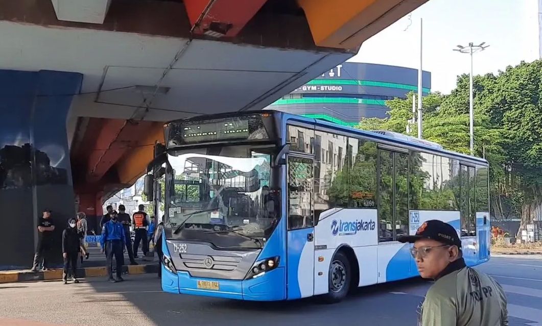 Bus Transjakarta. <b>(Antara)</b>