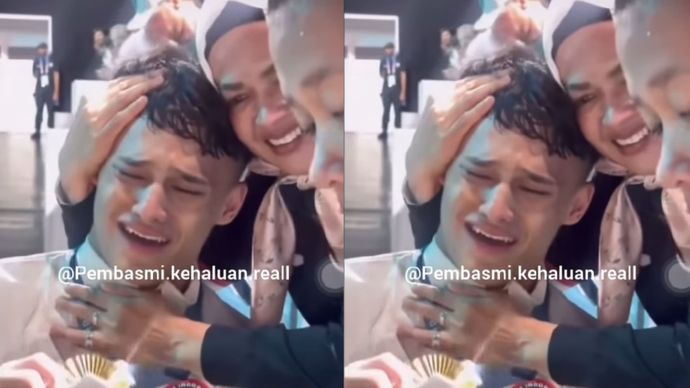 Momen Rizki Juliansyah Peluk Sang Ibu Usai Raih Medali Emas di Olimpiade Paris 2024