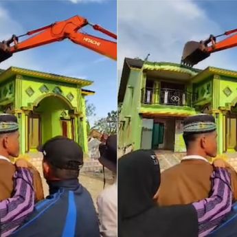 Viral Pemilik Rumah Menangis Usai Dirobohkan Gegara Sengketa Lahan