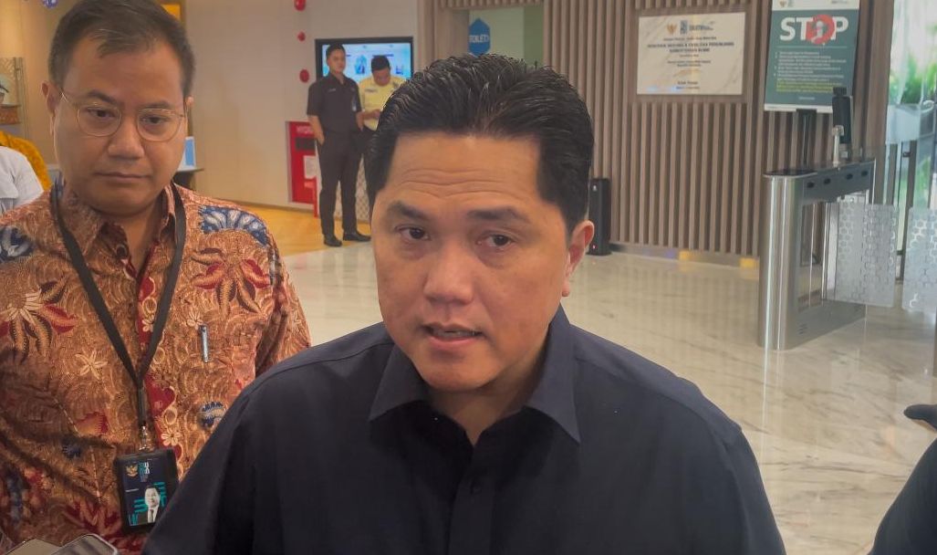 Menteri BUMN Erick Thohir respons positif RUU BUMN <b>(Ntvnews.id-Muslimin Trisyuliono)</b>