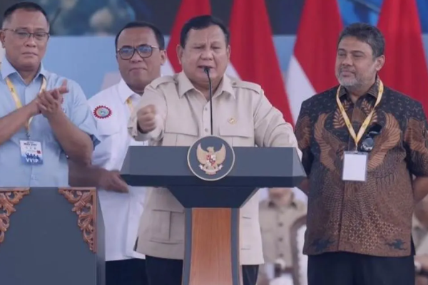 Presiden Prabowo Hadiri May Day di Monas