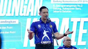 Dalam rangka memeriahkan Hari Agraria dan Tata Ruang (HANTARU) Tahun 2024, Kementerian Agraria dan Tata Ruang/Badan Pertanahan Nasional (ATR/BPN) menyelenggarakan Pertandingan Karate yang digelar di Aula Prona, Kementerian ATR/BPN.