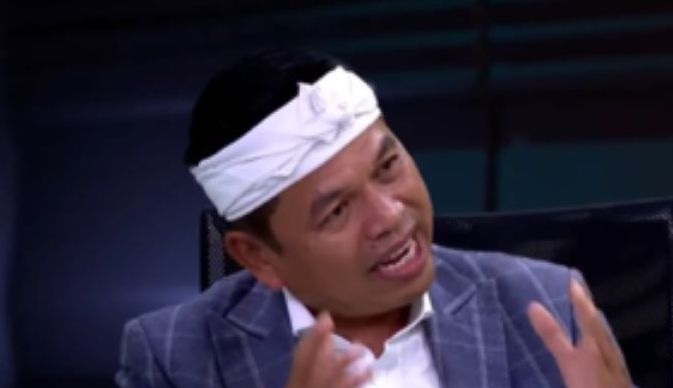 Dedi Mulyadi saat tampil sebagai bintang tamu di acara DonCast NusantaraTV/tangkapan layar NTV