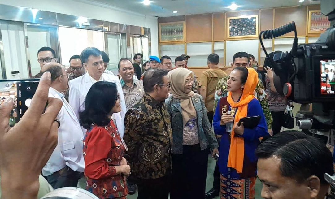 Pramono di RSUD Cengkareng <b>(NTVNews.id/ Adiansyah)</b>