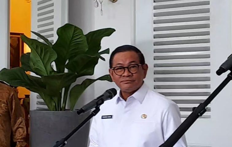 Pramono Anung dan Purbaya <b>(NTVNews.id/ Adiansyah)</b>