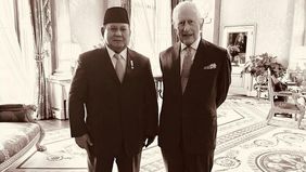 Presiden Prabowo Subianto menuturkan rasa terima kasih kepada Raja Charles III karena telah mengundangnya ke Istana Buckingham, Inggris, Kamis 21 November 2024.