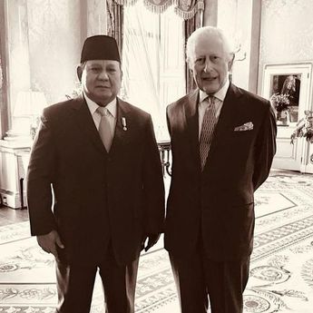 Prabowo Unggah Foto Bareng Raja Charles