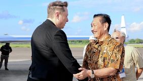 Setelah absen pada gelaran KTT G20, CEO SpaceX dan Tesla Inc, Elon Musk tiba di Bali memenuhi undangan World Water Forum ke-10.