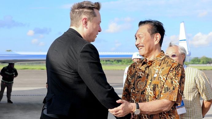 CEO SpaceX dan Tesla Inc, Elon Musk tiba di Bali memenuhi undangan World Water Forum ke-10.