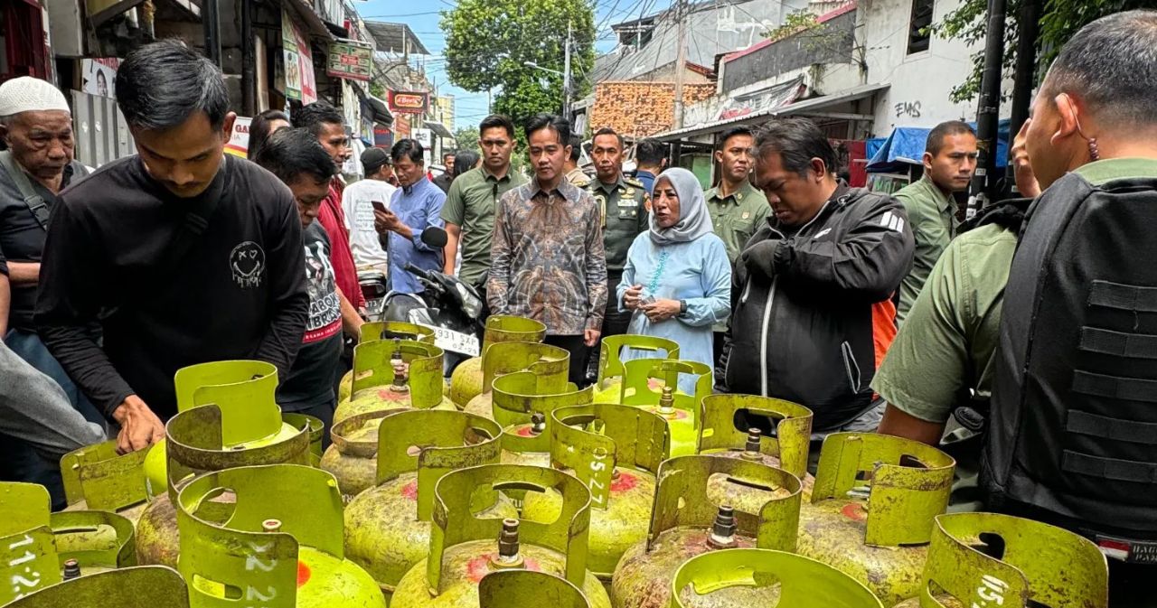 Wakil Presiden (Wapres) Gibran Rakabuming mendatangi salah satu pangkalan gas 3 kg bernama Toko Merry/ist