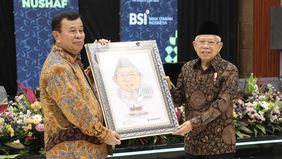 Wakil Presiden Prof. Dr.(H.C.) K. H. Ma'ruf Amin membuka diskusi Nusantara Sharia Economic Forum (NUSHAF) 2024 pada hari ini, (30/7/2024).