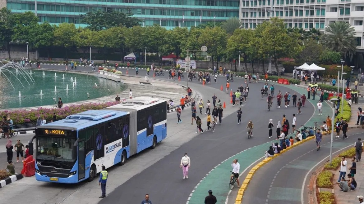 Bus TransJakarta <b>(Antara)</b>