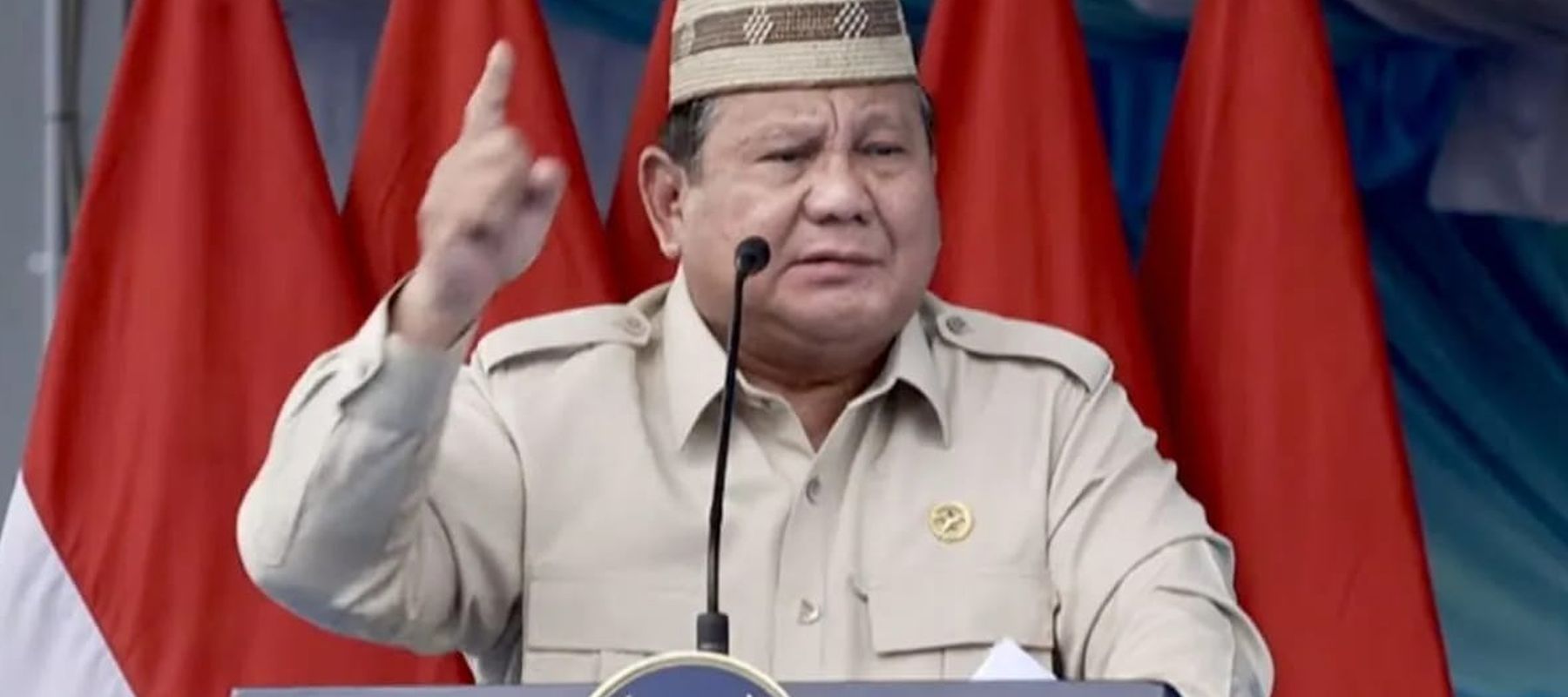 Presiden Prabowo Subianto berpidato saat acara puncak Pekan Nasional (PENAS) Kontak Tani Nelayan Andalan (KTNA) XVII di Kabupaten Gorontalo, Provinsi Gorontalo, Rabu, 24 Juni 2026.