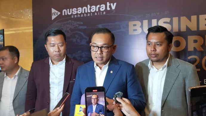 Wakil Menteri Investasi dan Hilirisasi Todotua Pasaribu pada acara NTV Business Forum 2024