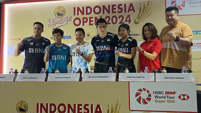 Jumpa pers Indonesia Open 2024  <b>(Ntvnews.id)</b>