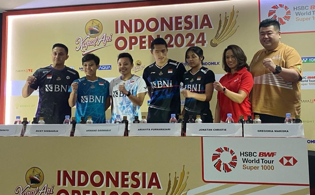 Jumpa pers Indonesia Open 2024  <b>(Ntvnews.id)</b>