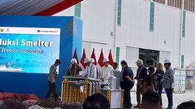 Presiden Joko Widodo (Jokowi) akhirnya meresmikan produksi perdana smelter PT Freeport Indonesia di Gresik, Jawa Timur, Senin (23/9/2024).
