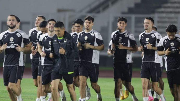 Latihan timnas Indonesia pada Selasa (12/11/2024) sudah diikuti 27 pemain. 