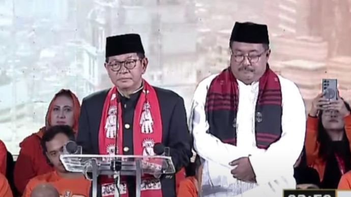 Calon Gubernur Jakarta nomor urut 3, Pramono Anung dan Rano Karno.