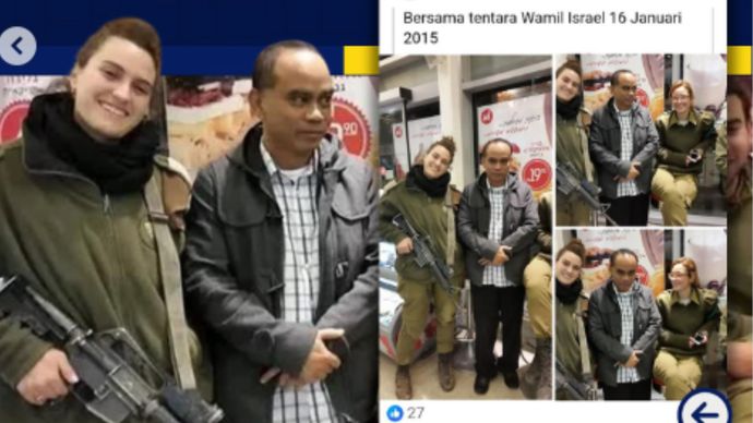 Budi Arie Setiadi Fota Bersama Tentara Wanita Israel