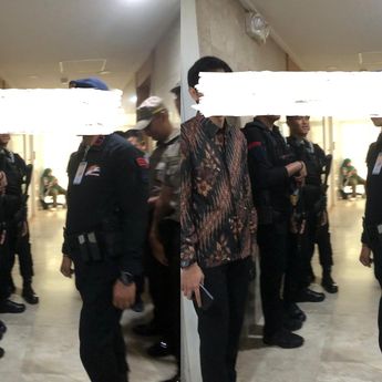 Soal Revisi UU Pilkada di DPR, Ruang Baleg Dikawal Ketat Brimob