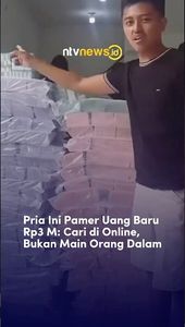 Pria Ini Pamer Uang Baru Rp3 Miliar: Cari di Online, Bukan Main Orang Dalam